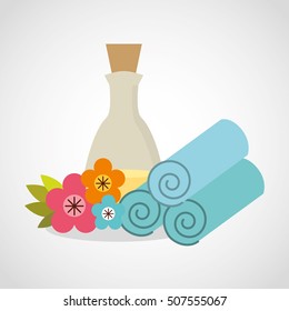 natural spa center icons vector illustration design
