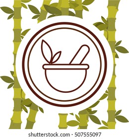 natural spa center icons vector illustration design
