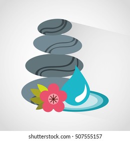 natural spa center icons vector illustration design