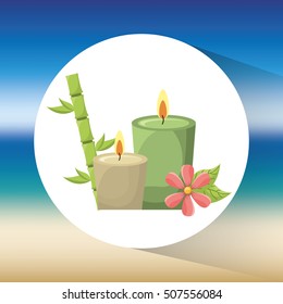 natural spa center icons vector illustration design