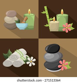 natural spa design, vector illustration eps10 graphic 