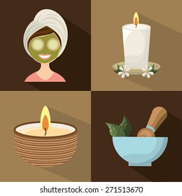natural spa design, vector illustration eps10 graphic 