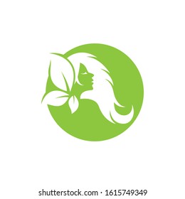 Natural spa logo icon illustration design