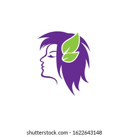 Natural spa logo icon illustration design