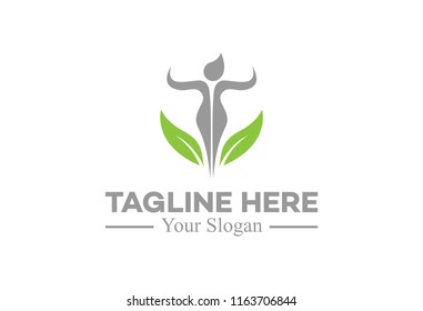 natural spa logo template