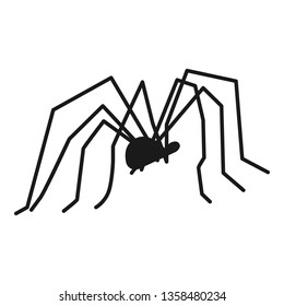 Natural spider icon. Simple illustration of natural spider vector icon for web design isolated on white background