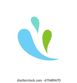 Natural Splash Water Logo Template Illustration Design. Vector EPS 10.