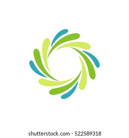 Natural Splash Water Ornamental Logo Template Illustration Design. Vector EPS 10.
