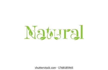 Natural square sticker banner stock vector