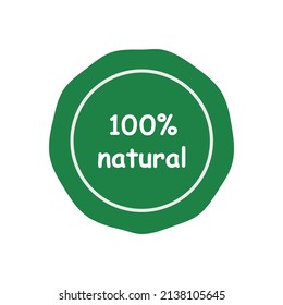 natural stamp template vector illustration