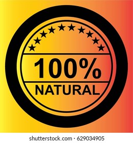 NATURAL STAMP VECTOR ICON