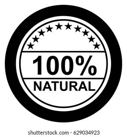 NATURAL STAMP VECTOR ICON
