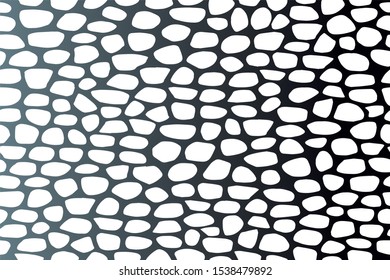 Natural stone masonry. Wild stone pattern vector sketch painted by hand. Chaotic honeycomb pattern.