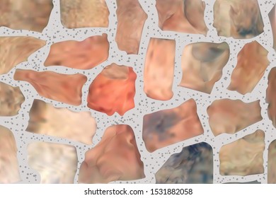 Natural stone texture, masonry, vector illustration.