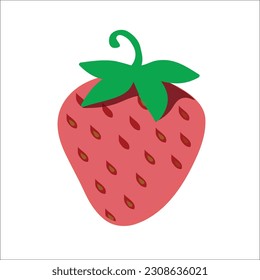 Natural strawberry icon  symbol illustration  