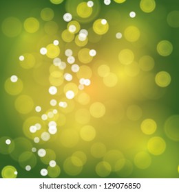 Natural summer abstract bokeh background - eps10 vector version