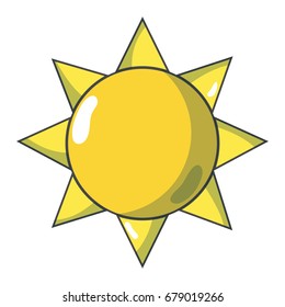 natural sun and normal weather icon
