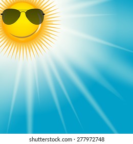 Natural Sunny  Background Vector Illustration EPS10.