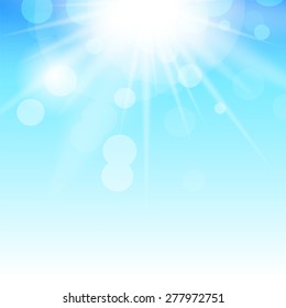 Natural Sunny  Background Vector Illustration EPS10.