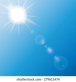 Natural Sunny  Background Vector Illustration EPS10
