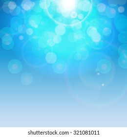 Natural Sunny Background Vector Illustration EPS10