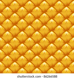 natural surface texture of the pineapple made ??in the form of a yellow background