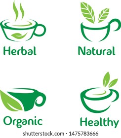 Natural Tea Logo Template Design
