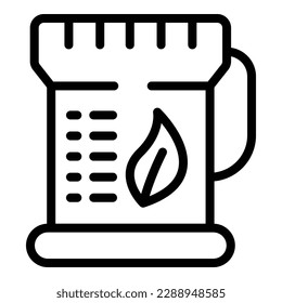 Natural technology icon outline vector. Eco tech. Tree care