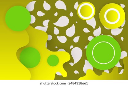 Anuncio de Plantilla natural con colores degradados. Con objeto circle