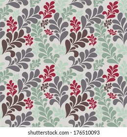 natural theme, paisley - Vector seamless illustration