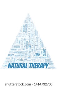 Natural Therapy word cloud. Wordcloud made with text only.