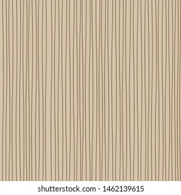 Natural, thin stripes seamless pattern in tan and brown, Great background for anything regarding natural products, minimalism, relaxation, Christmas simplicity and scandi hygge design. Vector.