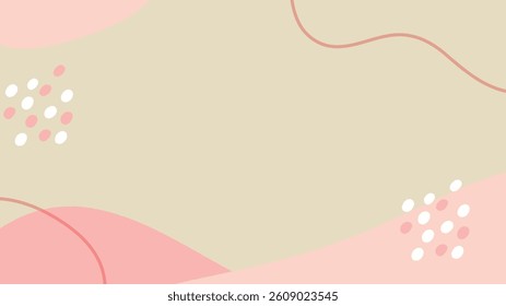 Natural title frame illustration template