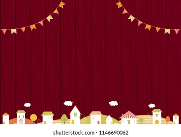natural town vector