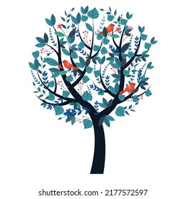 Natural tree icon colored classic design