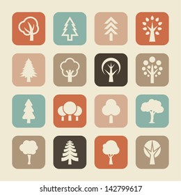 Natural tree icons