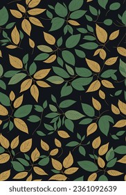 Natural Tree leaves pattern vector