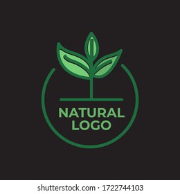 natural tree logo - natural logo