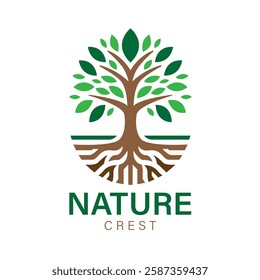 The Natural Tree Logo Template.