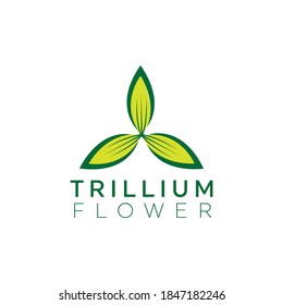 Natural Trillium Flower Logo Designs Stock Vector (Royalty Free ...