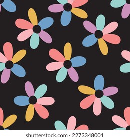 Natural tropical flowers as seamless fashion print. Suit for illustration, wallpaper, fabric print.