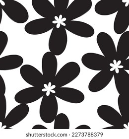 Natural tropical flowers as seamless fashion print. Suit for illustration, wallpaper, fabric print.