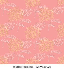 Natural tropical flowers as seamless fashion print. Suit for illustration, wallpaper, fabric print.