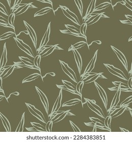 Natural tropical flowers as seamless fashion print. Suit for illustration, wallpaper, fabric print.