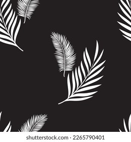 Natural tropical jungle as fashion print. Suit for illustration, wallpaper, fabric print.