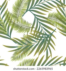 Natural tropical jungle as fashion print. Suit for illustration, wallpaper, fabric print.