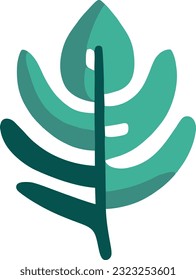 Natural tropical leaf icon, Nature leaf pattern design, Vector illustration 39