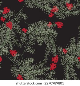 Natural tropical leaf as seamless fashion print. Suit for illustration, wallpaper, fabric print.