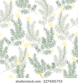 Natural tropical leaf as seamless fashion print. Suit for illustration, wallpaper, fabric print.