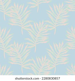 Natural tropical leaf as seamless fashion print. Suit for illustration, wallpaper, fabric print.